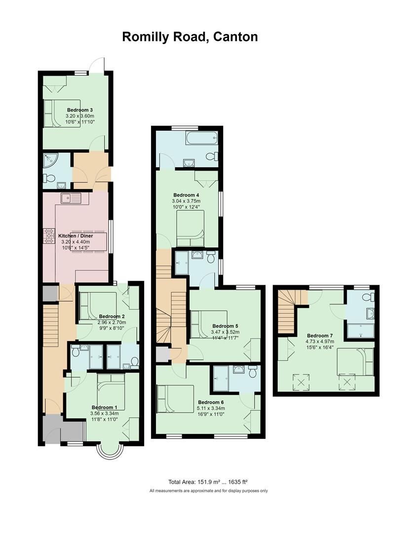 Floorplan for Romilly Road, Canton, Cardiff